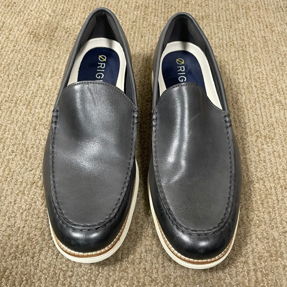 Cole Haan OriginalGrand Venetian Loafers Business Casual Mens 13M Gray Leather